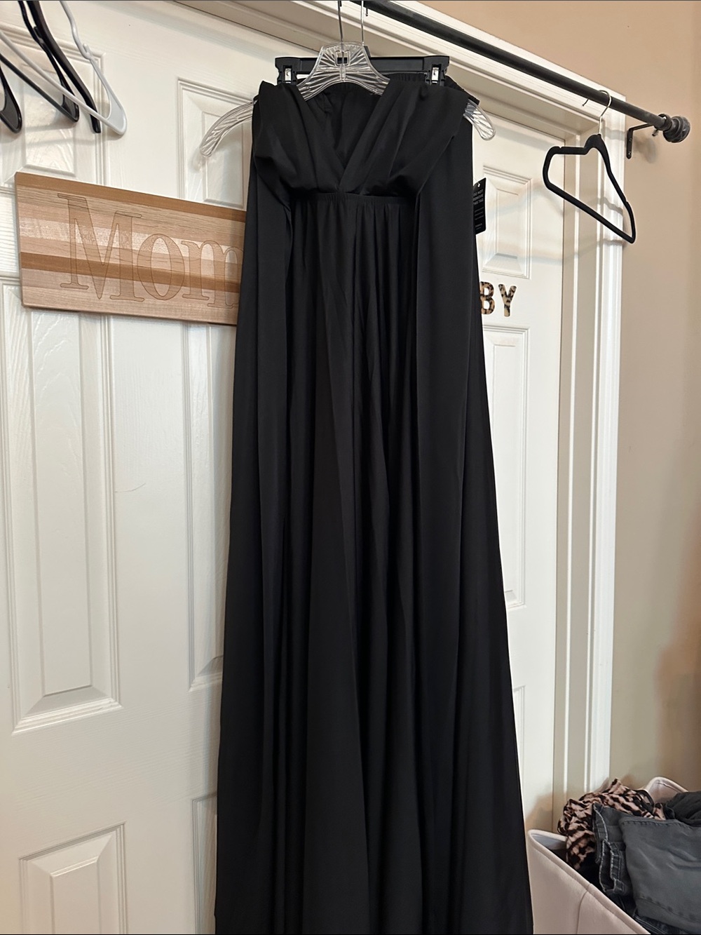 torrid Black Strapless Pleated Maxi Dress
